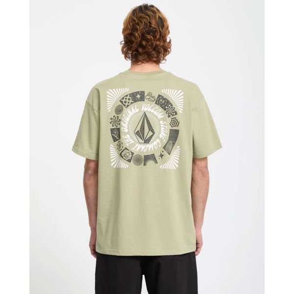 Triko Volcom Round Out S/S - Béžová - L