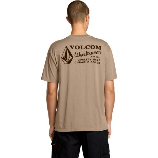 Triko Volcom Workwear S/S - Béžová - M