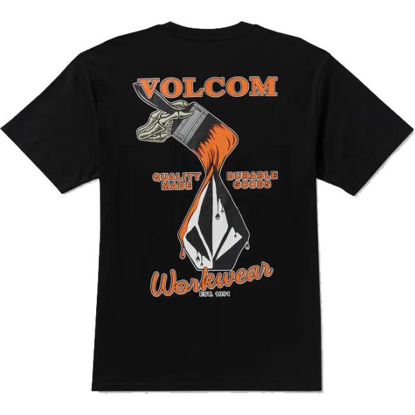 Triko Volcom Enamel S/S - Černá - Xl