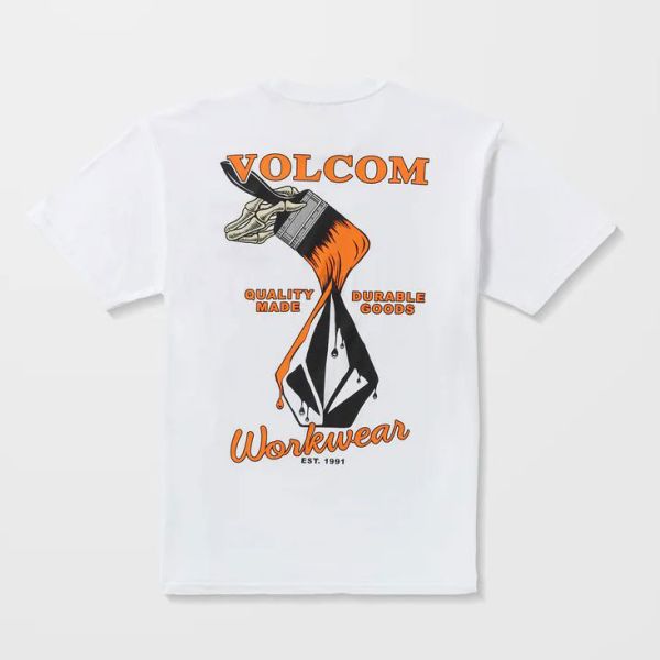 Triko Volcom Enamel S/S - Bílá - M