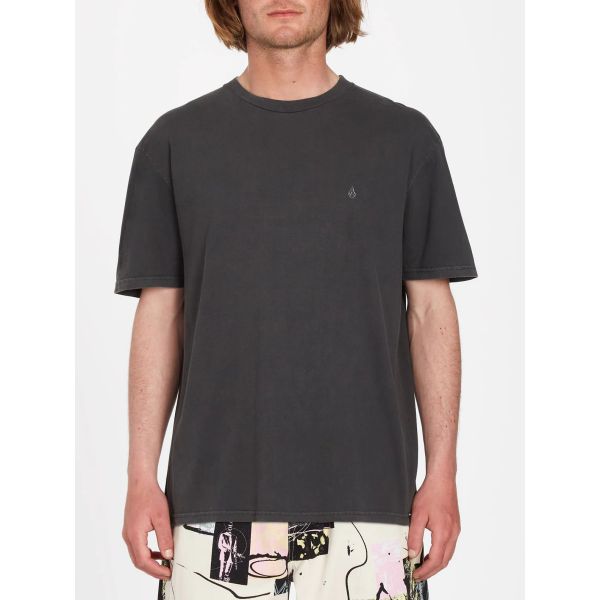 Triko Volcom Solid Stone Emb S/S - Černá - Xl