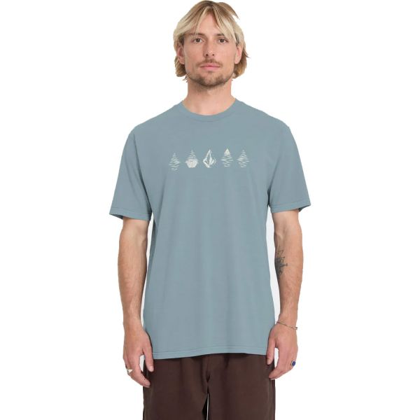 Triko Volcom Lunar Phases S/S - Modrá - M