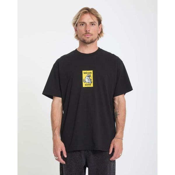 Triko Volcom Rockout S/S - Černá - S