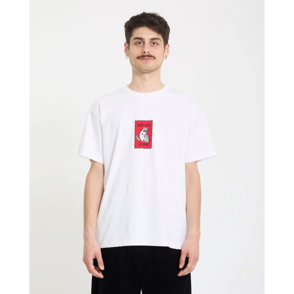 Triko Volcom Rockout S/S - Bílá - Xl