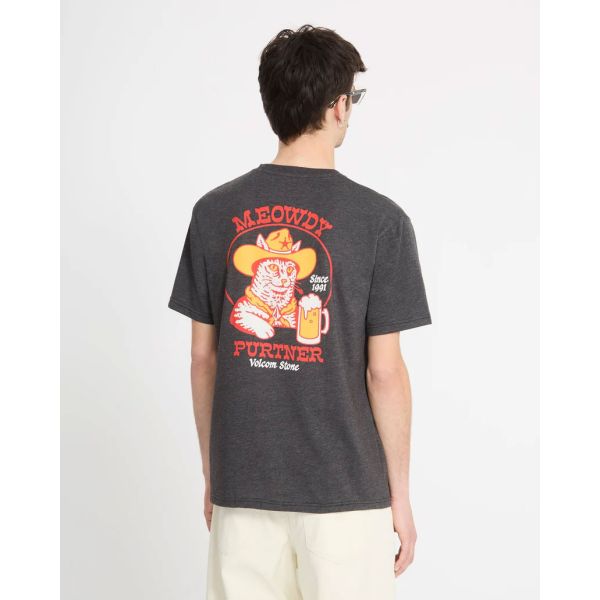Triko Volcom Meowdy Hth S/S - Šedá - L