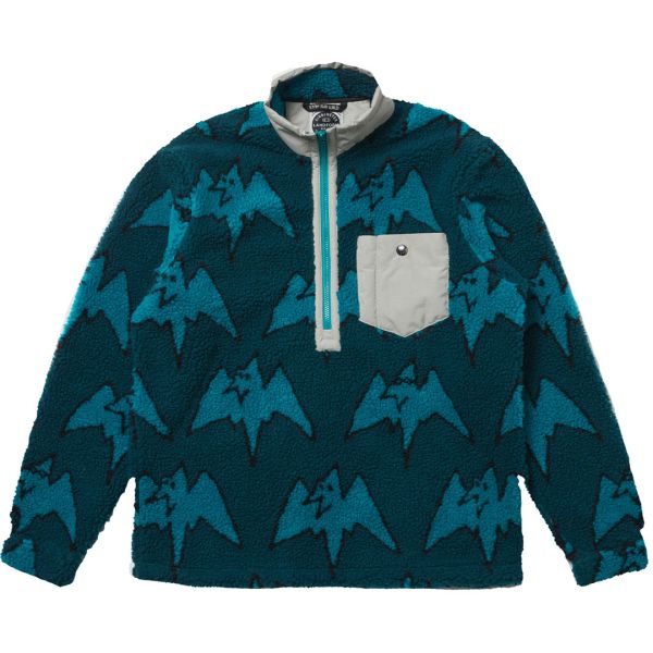 Bunda Airblaster Sherpa Half Zip - Zelená - Xl