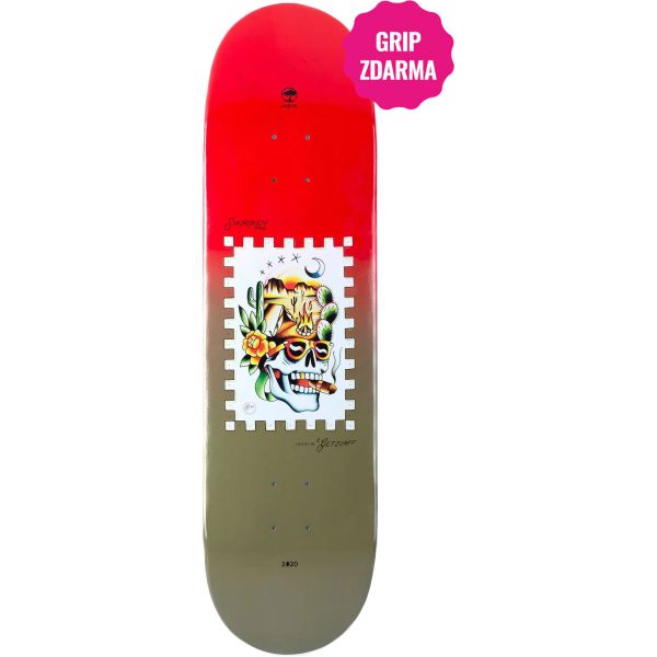 Sk8 Deska Arbor Shuriken Getzlaff - Červená - 8.25