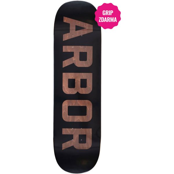 Sk8 Deska Arbor Surplus Logo - Černá - 9.0
