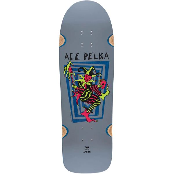 Sk8 Deska Arbor Ace Pelka Death Card - Šedá - 9.75