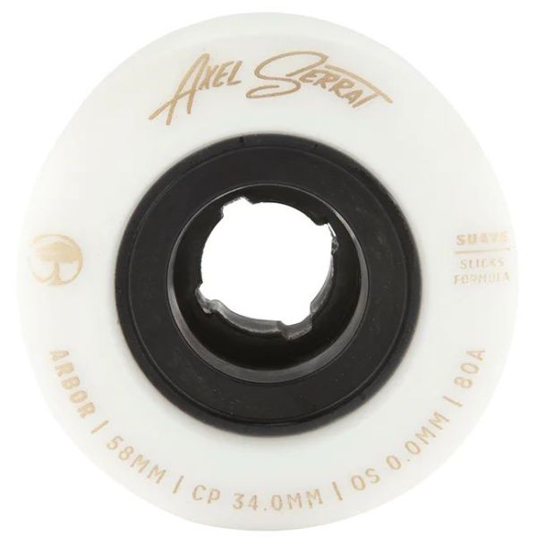 Sk8 Kola Arbor Suave Axel Serrat - Bílá - 58Mm/80A