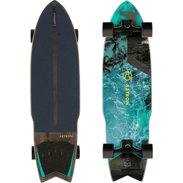 Surfskate Aztron Ocean - Modrá - 36