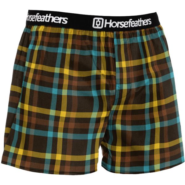 Trenky Horsefeathers Clay Boxer - Hnědá - M