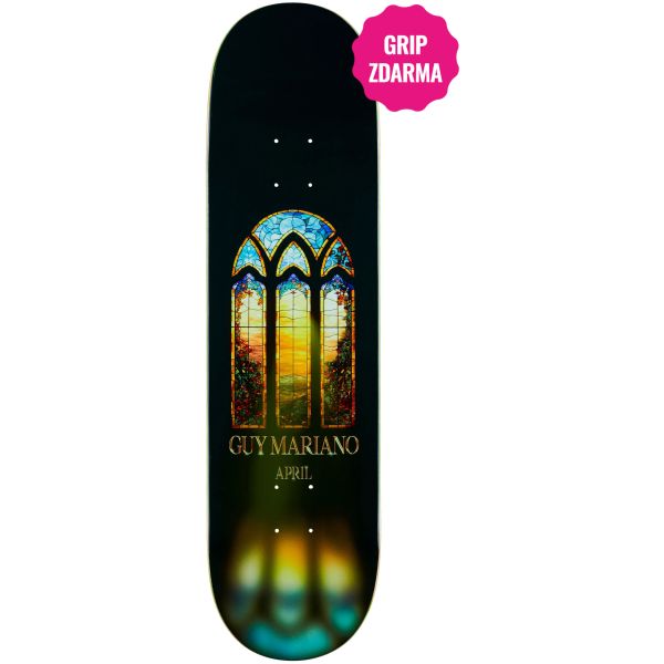 Sk8 Deska April Guy Mariano - Stainglass - Černá - 8.38