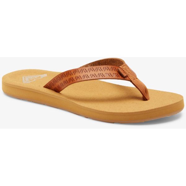 Žabky Roxy Porto Motif - Hnědá - Us10