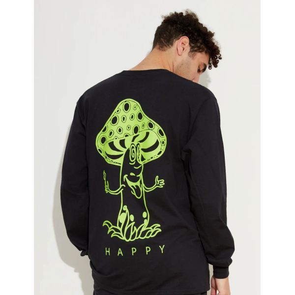 Triko New Love Club Happy L/S - Černá - S