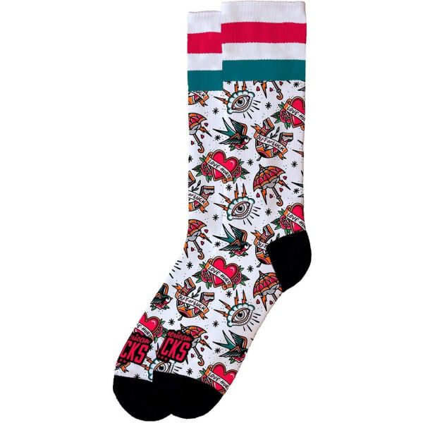 Ponožky American Socks Love Hurts - Bílá - S/M