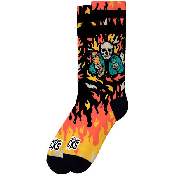 Ponožky American Socks Welcome To Hell - Černá - L/Xl