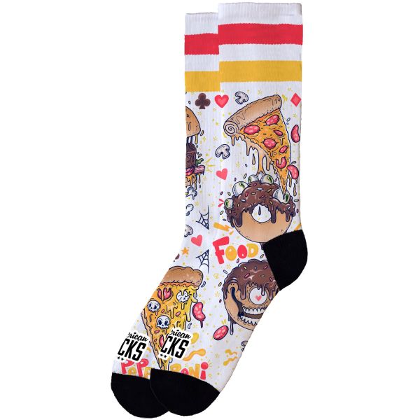 Ponožky American Socks Food Porn - Bílá - S/M