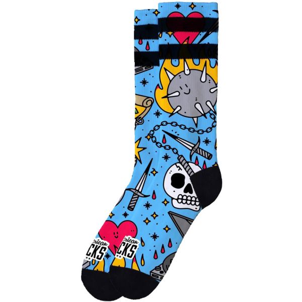 Ponožky American Socks Blast - Modrá - S/M
