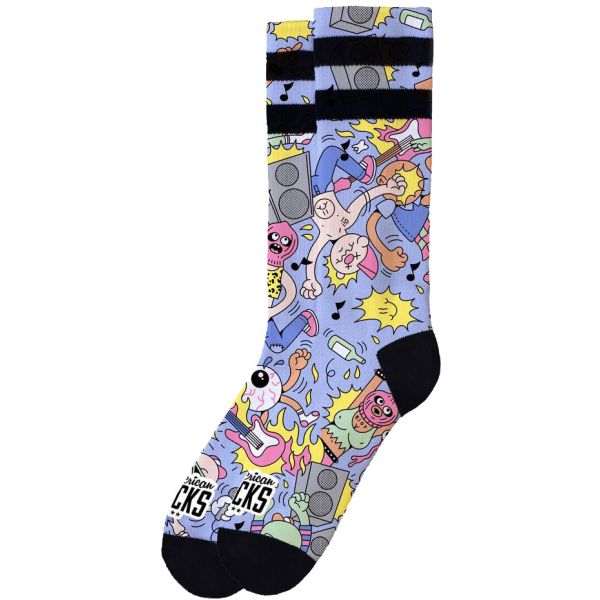 Ponožky American Socks Pogo - Fialová - S/M