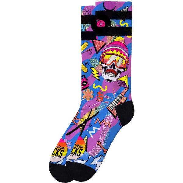 Ponožky American Socks Retro Blizzard - Fialová - S/M