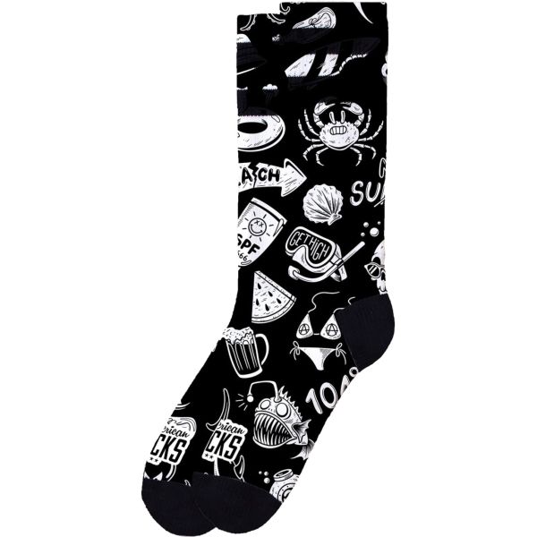 Ponožky American Socks Hella Hot - Černá - S/M