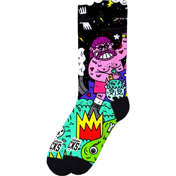 Ponožky American Socks Barbarian - Zelená - S/M