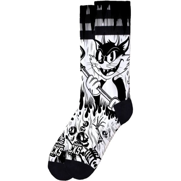 Ponožky American Socks Evil Cat - Černá - S/M
