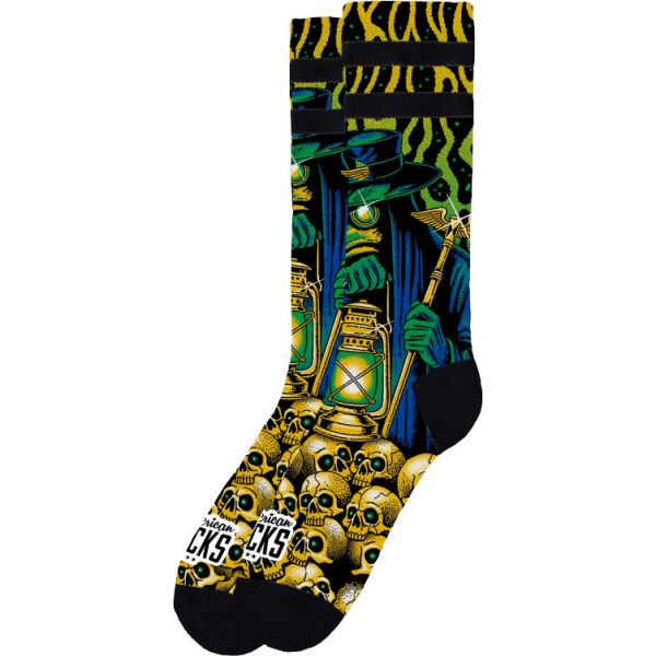 Ponožky American Socks Black Plague - Zelená - S/M