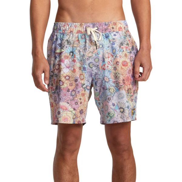 Plavky Rvca Sage Elastic Hemp - Fialová - Xxl