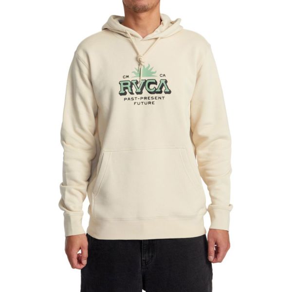 Mikina Rvca Type Set Hoodie - Béžová - M