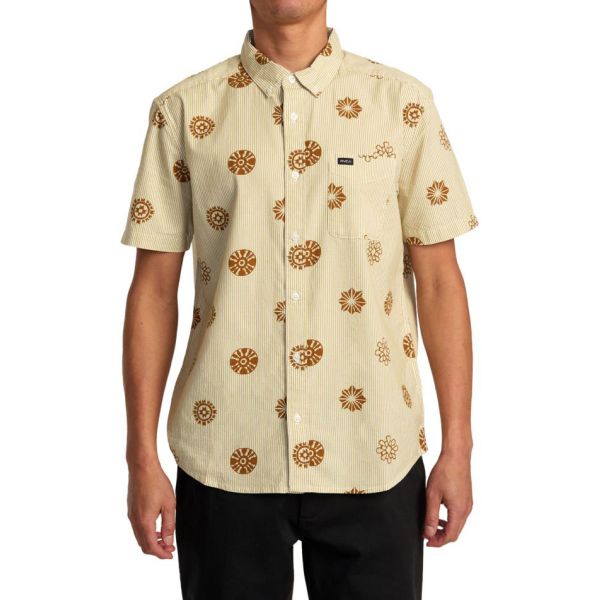 Košile Rvca Endless Seersucker S/S - Béžová - Xl