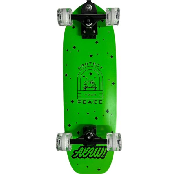Surfskate Akaw Peace Glow In The Dark - Zelená - 9.625