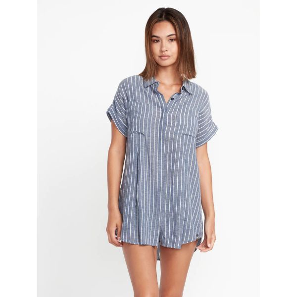 Košile Volcom Coco Ho Sun Tunic Wms - Modrá - Xs