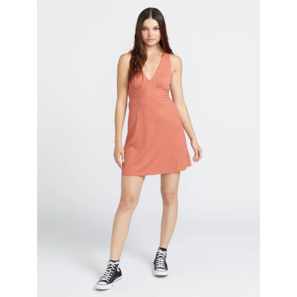 Šaty Volcom Island Bopper - Oranžová - Xs