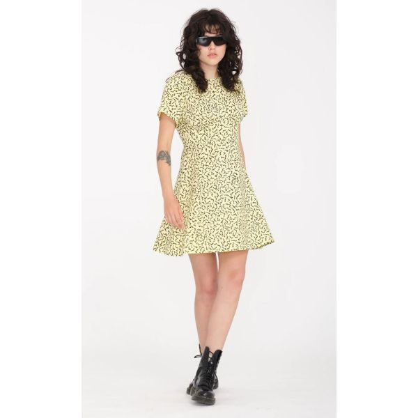 Šaty Volcom Surfpunk S/S - Žlutá - S