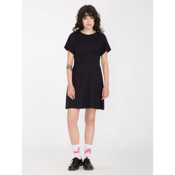 Šaty Volcom Surfpunk S/S - Černá - M
