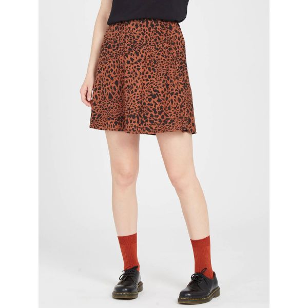 Sukně Volcom Dino Tea - Hnědá - Xs