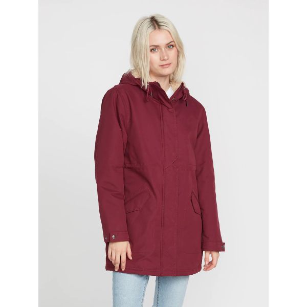 Bunda Volcom Less Is More 5K Parka Wms - Vínová - L