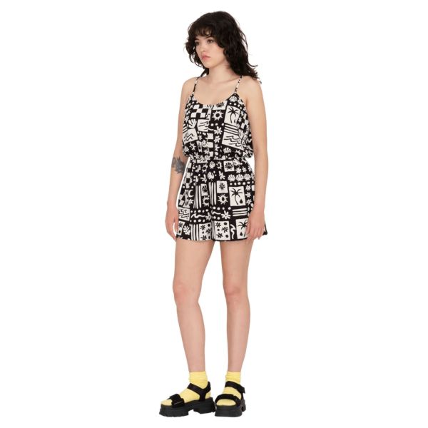 Overal Volcom Sunny Wild Romper Wms - Černá - Xs