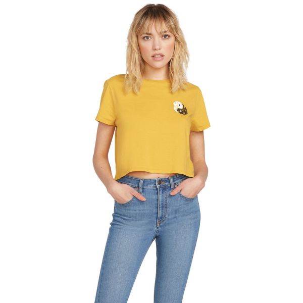 Triko Volcom Stone Yang Wms - Žlutá - Xs