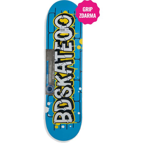 Sk8 Deska Bdskateco Grafitti Series - Modrá - 7.75