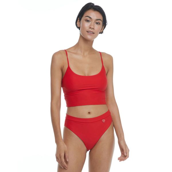 Plavky Body Glove Smoothies Norah Crop T - Červená - Xl