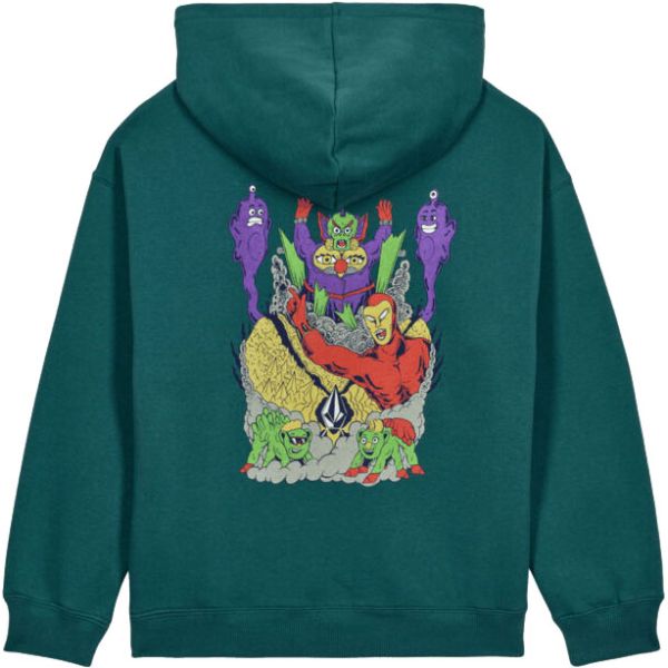 Mikina Volcom Fa Ben Sanaire Po Kids - Zelená - M