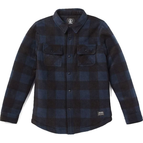 Košile Volcom Bowered Fleece L/S Kids - Modrá - L