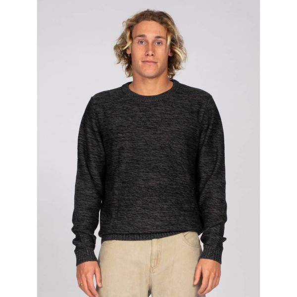 Svetr Rusty Skyliner Crew Neck Knit - Černá - M