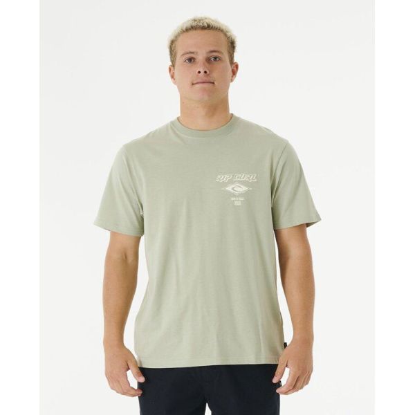 Triko Rip Curl Fade Out Icon - Zelená - L