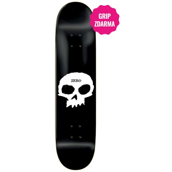 Sk8 Deska Zero Single Skull - Černá - 8.0