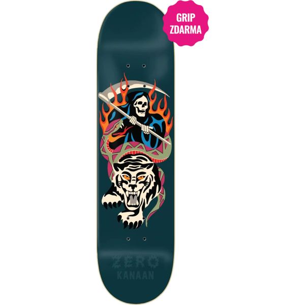 Sk8 Deska Zero Kanaan White Tiger - Modrá - 8.5