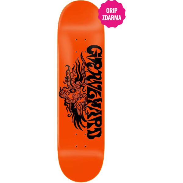 Sk8 Deska Zero Graveyard X Zero Medusa - Oranžová - 8.25